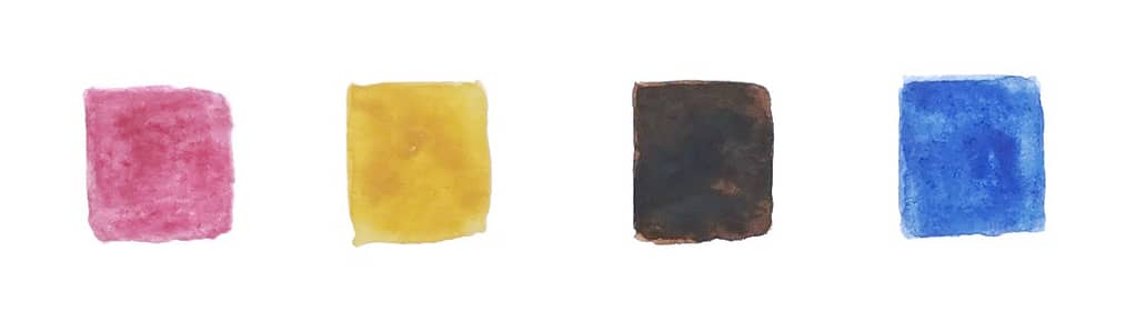 Nuanciers de couleurs à l'aquarelle pour peaux foncées 2