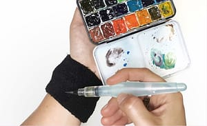 Bandeau poignet pour l'aquarelle