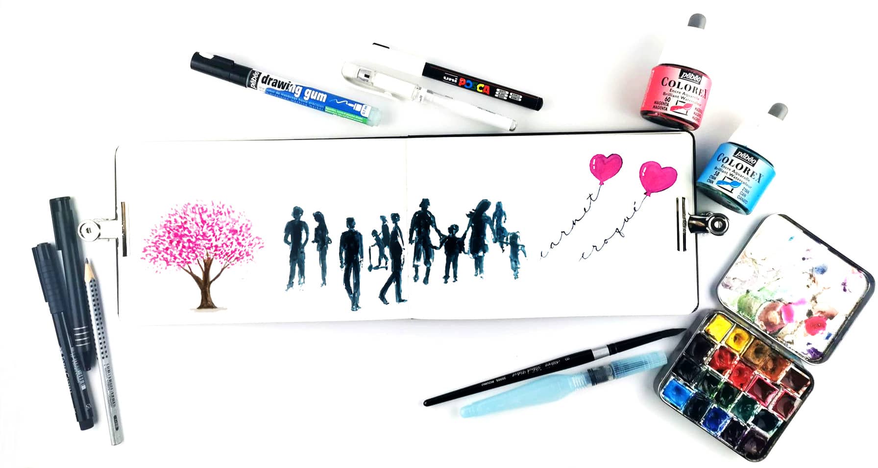 Bandeau site carnet croqué